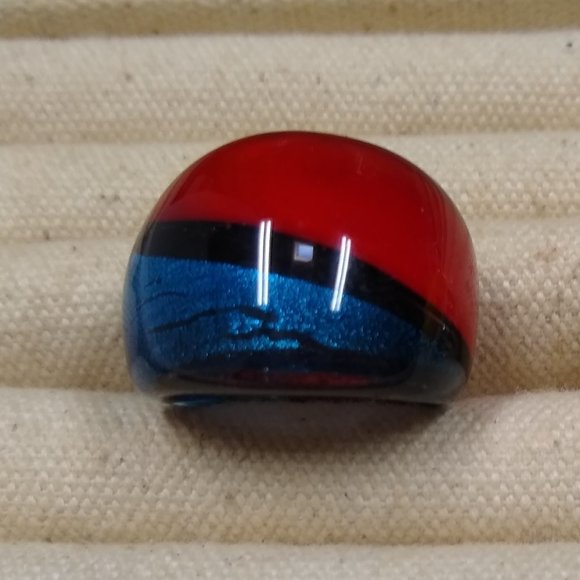 Hand-blown Glass Ring Crafted by Southern California Artisan - Picture 1 of 7